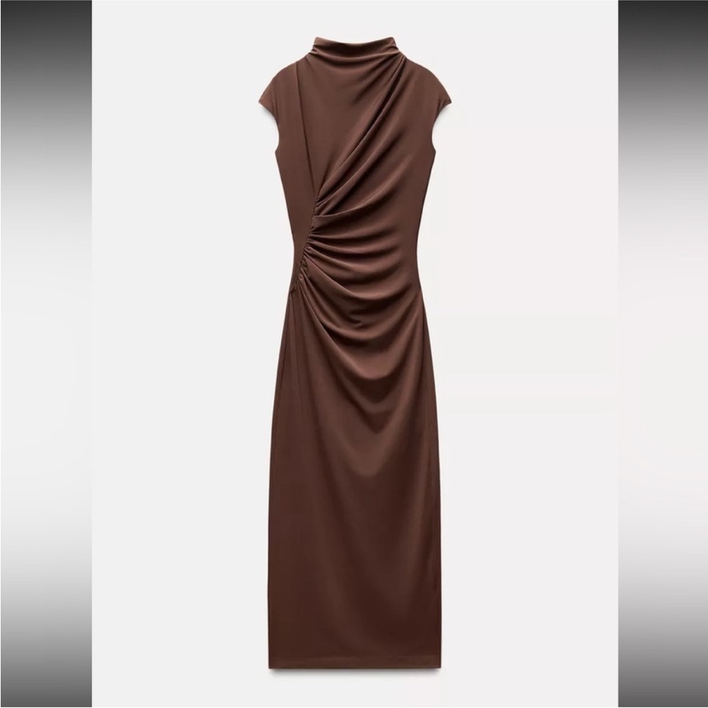 Zara Draped Midi Dress